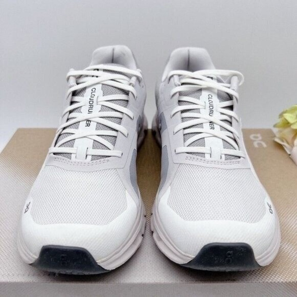 ON Cloud Cloudrunner Runner Running Shoe White/ F… - image 8